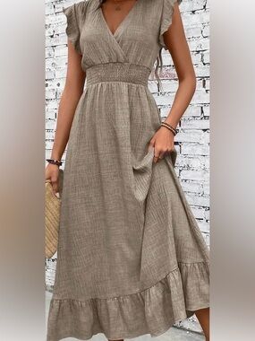 Tan Maxi Dress